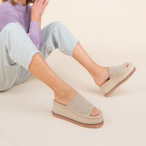 MIIM Eva - Espadrille Platform Slide - Picture 4 of 5